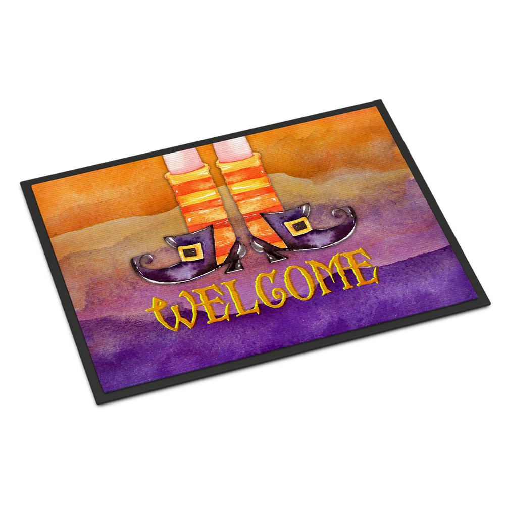 Caroline S Treasures 18 In X 27 In Indoor Outdoor Watecolor Halloween Vampire Teeth Door Mat Bb7520mat The Home Depot