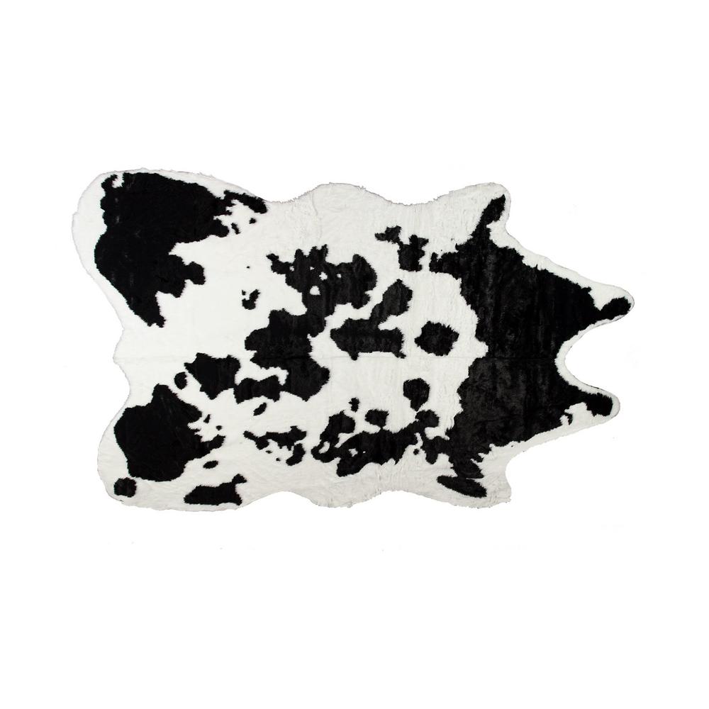 Faux Sugarland Black White 5 Ft X 8 Cowhide Rug 676685029966 Faux Sugarland Black White 5 Ft X 8 Cowhide Rug