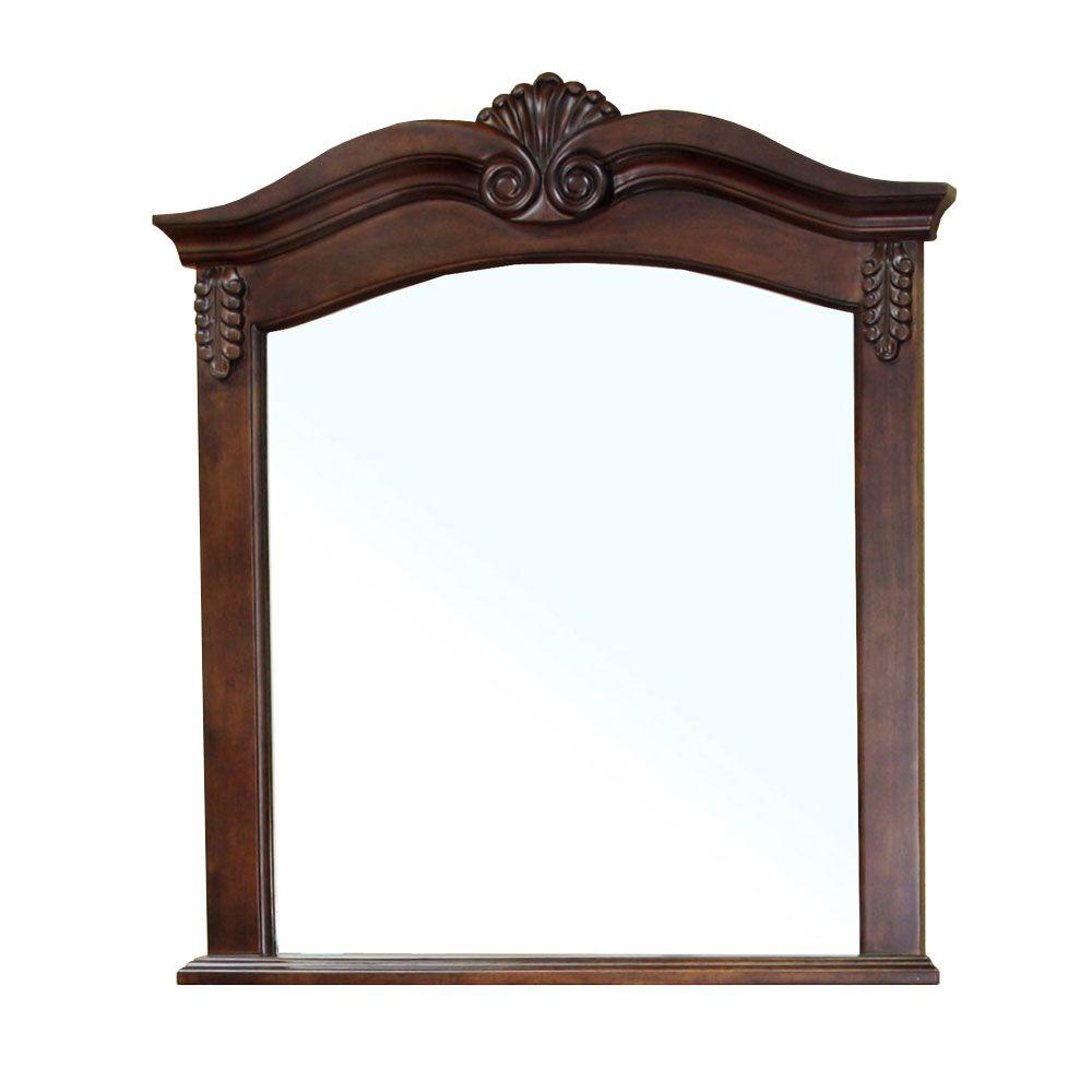 Ashby 39 In L X 34 W Wall Mirror Walnut