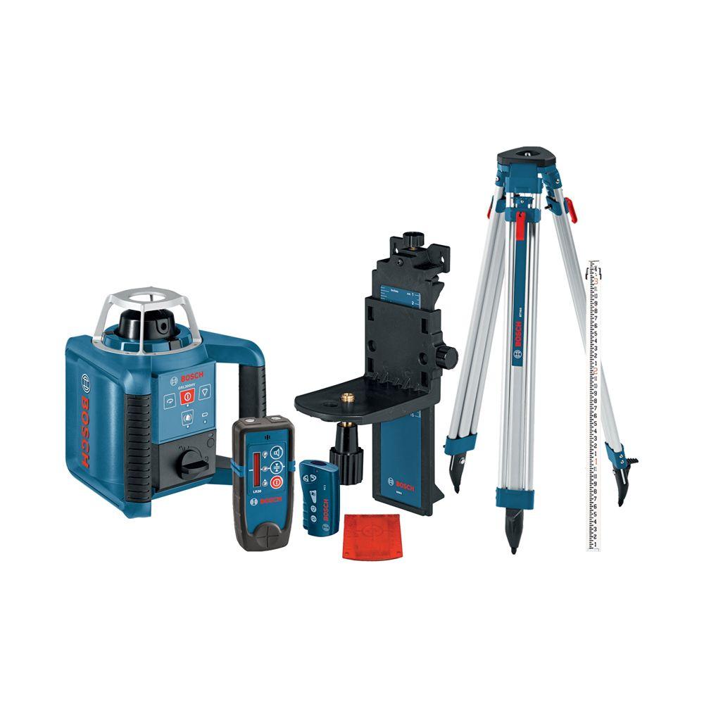 Bosch 1000 Ft Self Leveling Rotary Laser Level With Layout Beam