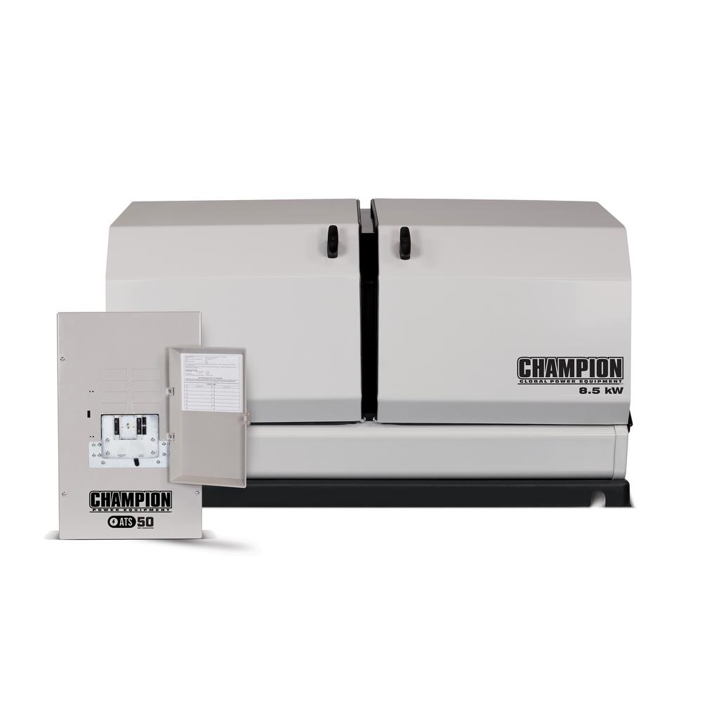 UPC 896682000250 product image for Champion Power Equipment 8500-Watt Air Cooled Home Standby Generator with 50 Amp | upcitemdb.com