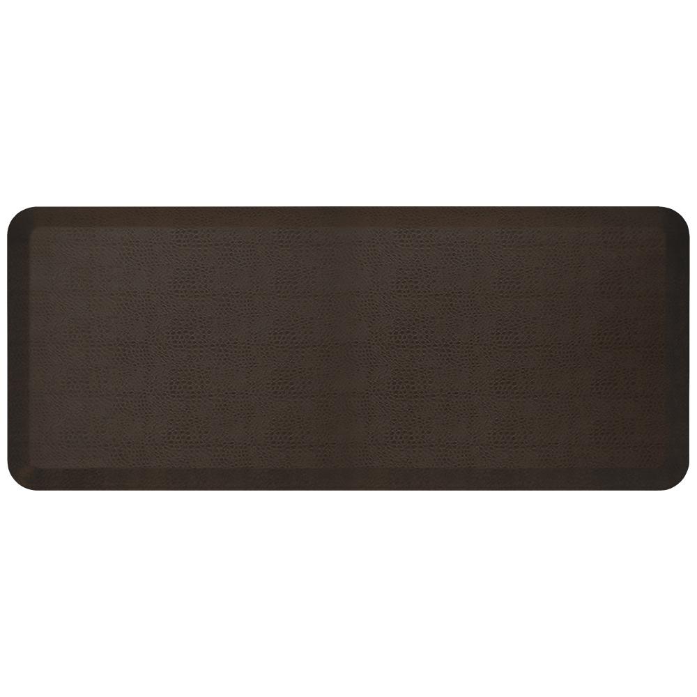 NewLife Designer Pebble Espresso 20 in. x 48 in. AntiFatigue Comfort Kitchen Mat1061120482