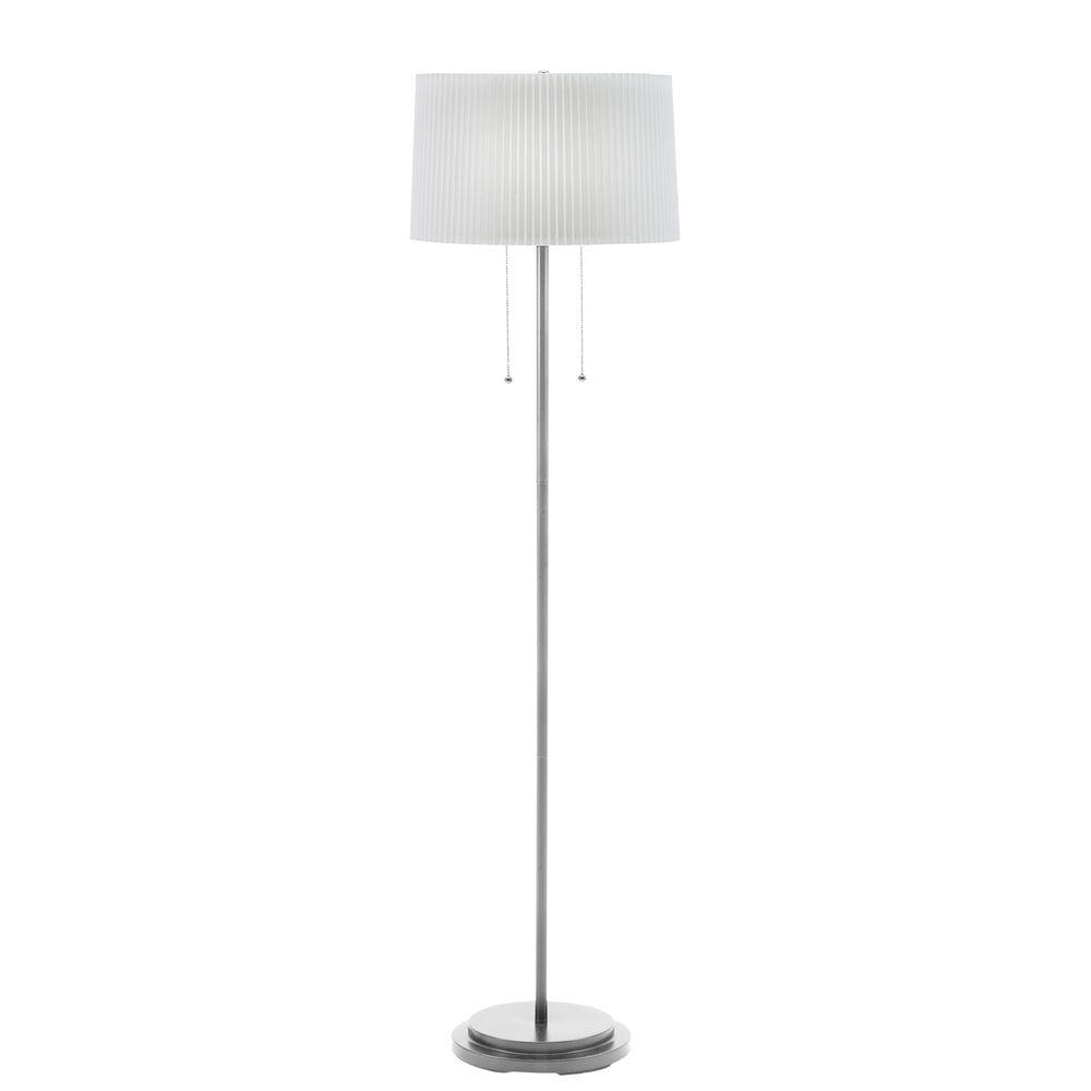 Fangio Lighting 58 5 In Dual Light Brushed Steel Floor Lamp 4339fbs Fangio Lighting 58 5 In Dual Light Brushed Steel Floor Lamp