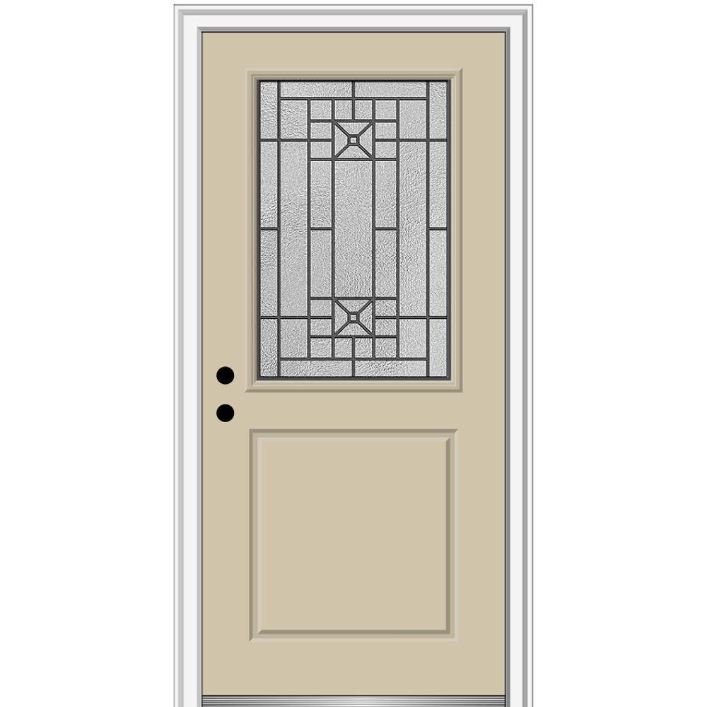 MMI Door 36 in. x 80 in. Courtyard RightHand 1/2Lite