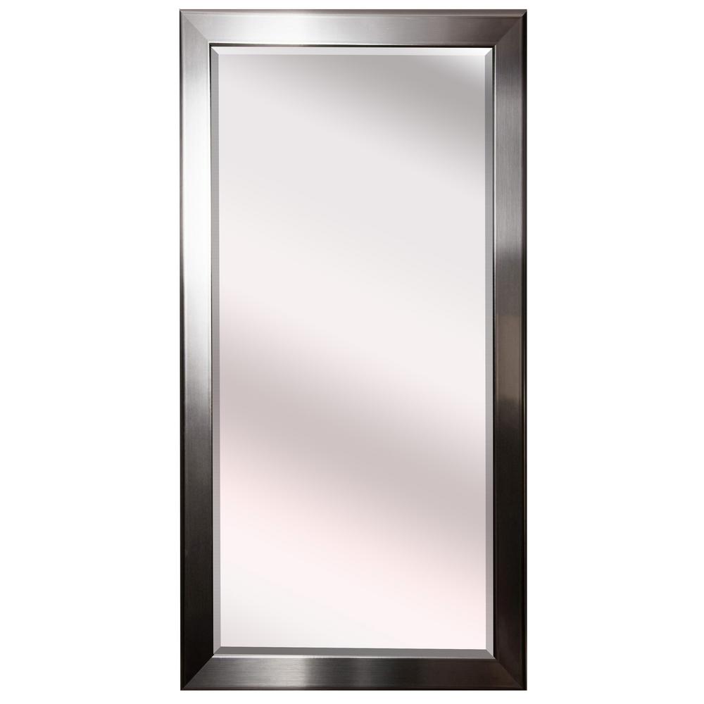 29 In X 69 5 Silver Rounded Beveled Oversized Full Body Mirror 29 In X 69 5 Silver Rounded Beveled Oversized Full Body Mirror H001bxt The Home Depot