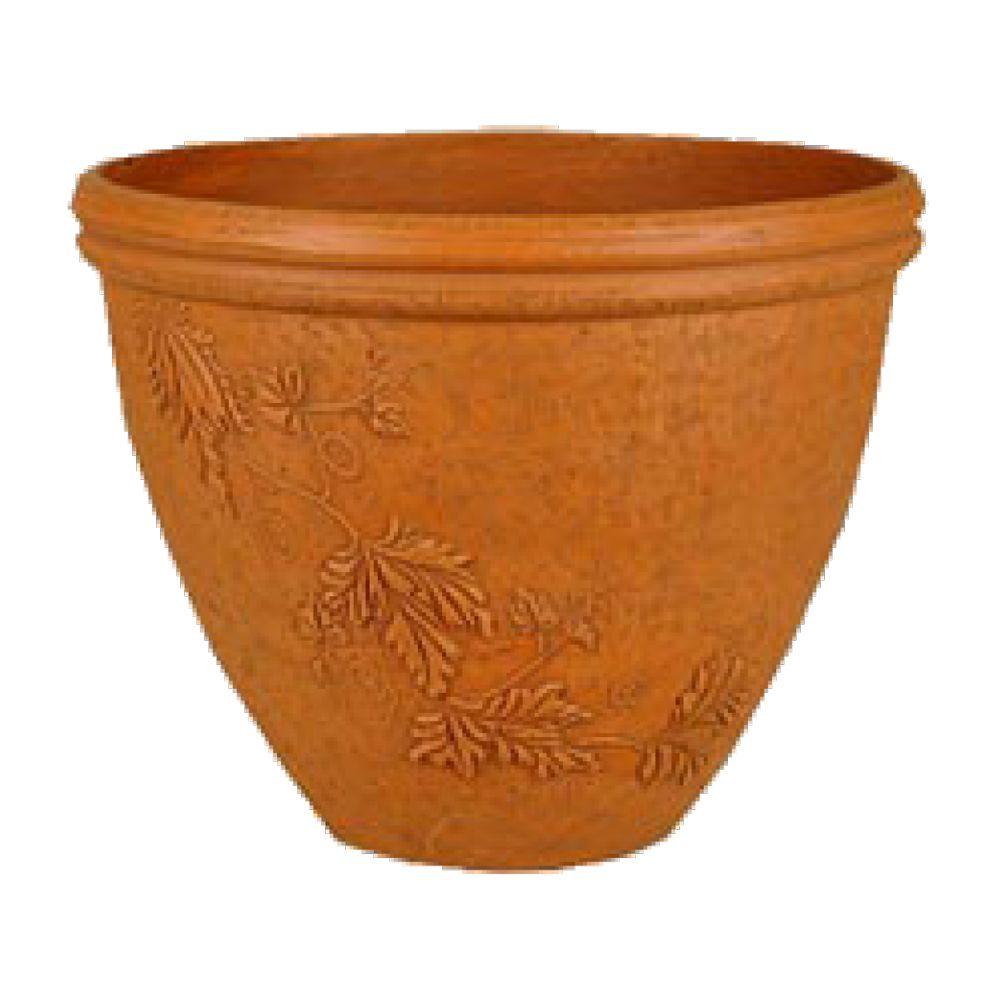 Orange Indoor Plant Pots Planters The Home Depot Terra Cotta Psw Pot