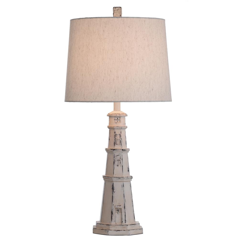 Stylecraft Berwyn 33 In Distressed, Lighthouse Style Table Lamps