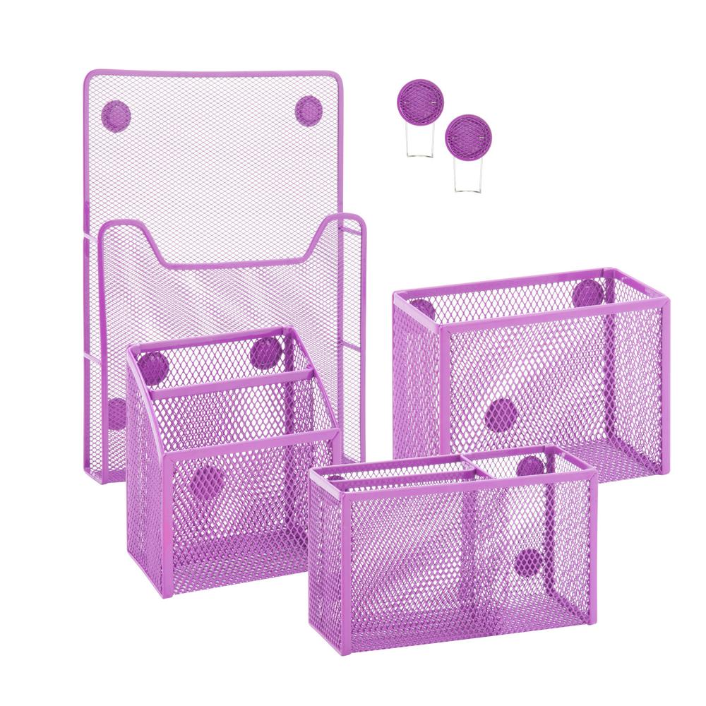 Purple Office Supplies Storage Organization The Home Depot Purple