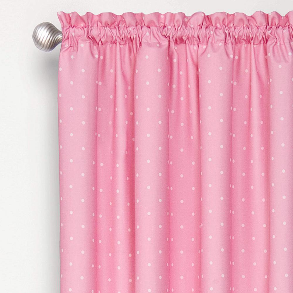 Eclipse Kids Polka Dots Blackout Window Curtain Panel In Pink 42