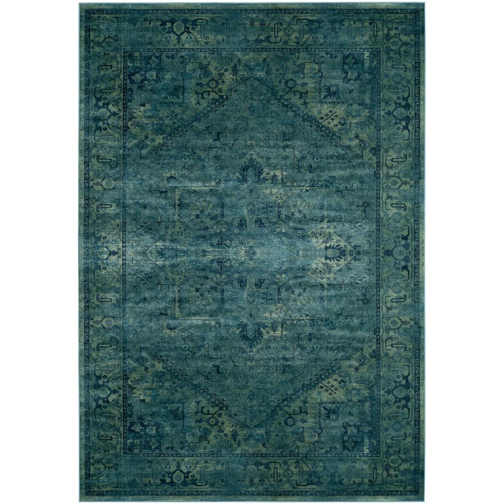 Border Low Pile Area Rugs The Home Depot Vintage Turquoise 9 Ft X 12 Area Rug