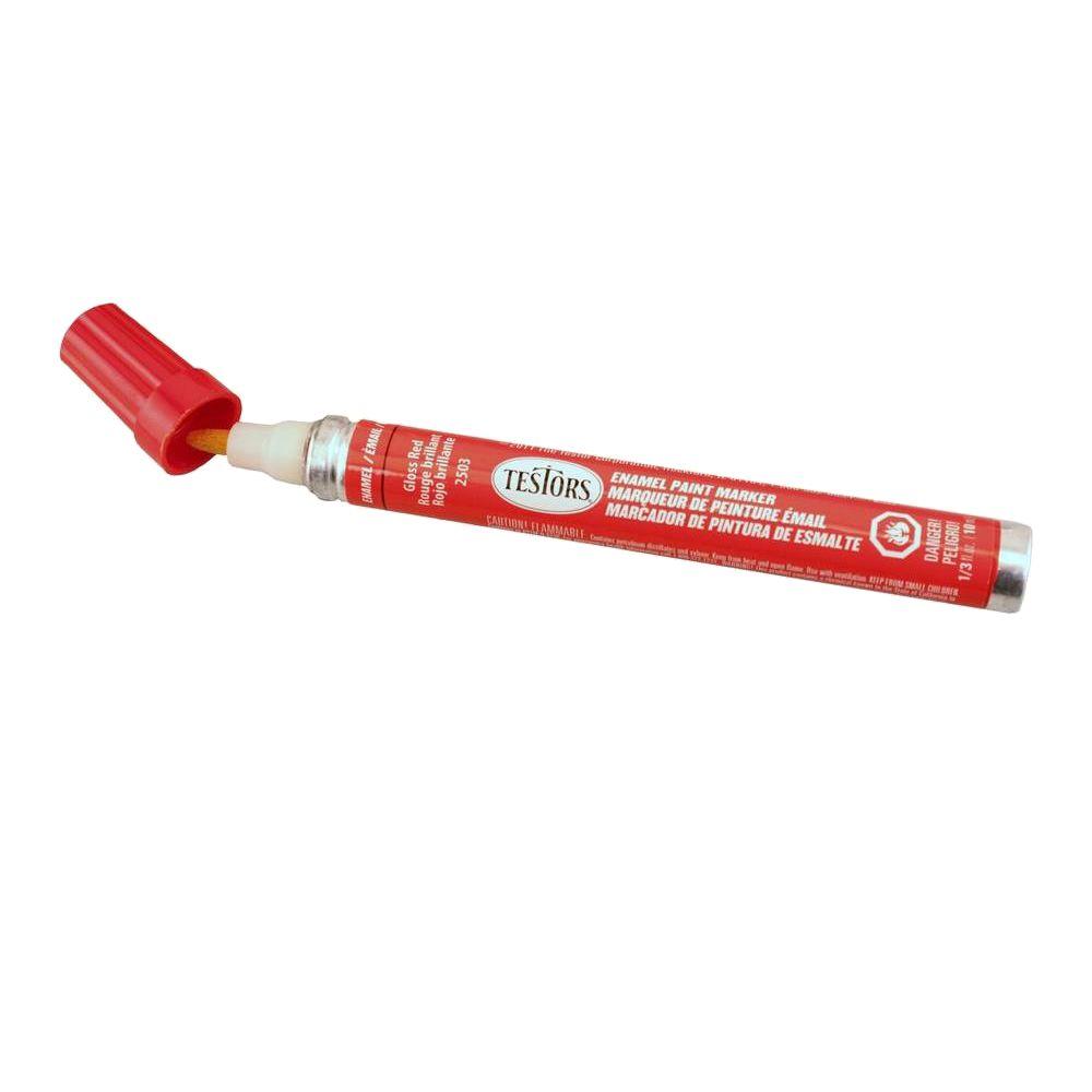 Testors Gloss Red Enamel Paint Marker (6Pack)2503C The Home Depot