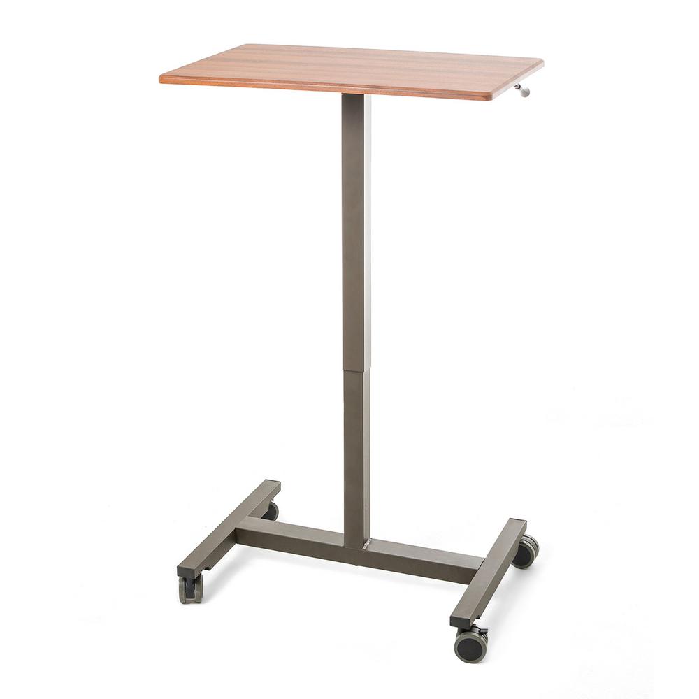 Seville Classics Airlift 24 4 In Maple Laptop Mobile Desk