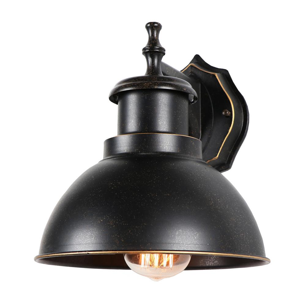 Y Decor 1-Light Oil Rubbed Bronze Outdoor Wall Mount ... on Decorative Exterior Wall Sconce Light Fixtures id=41749