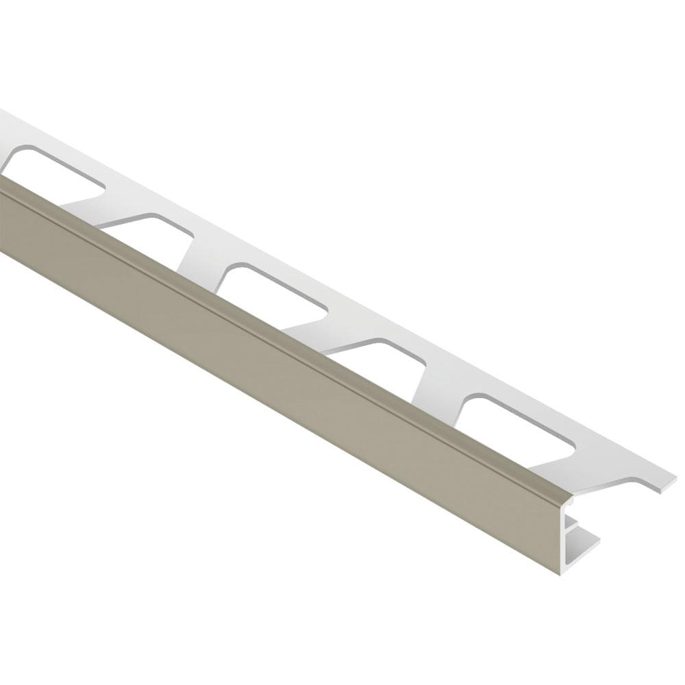 Schluter Jolly Grey Coated Aluminum 7 16 In X 8 Ft 2 1 2 In