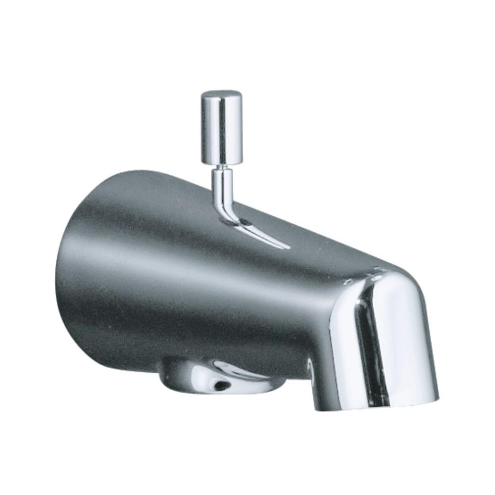 KOHLER 4-7/8 in. Diverter Bath Spout in Polished Chrome-K-6856-CP - The ...