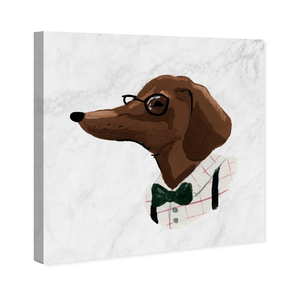 The Oliver Gal Artist Co Nerdy Dachshund By