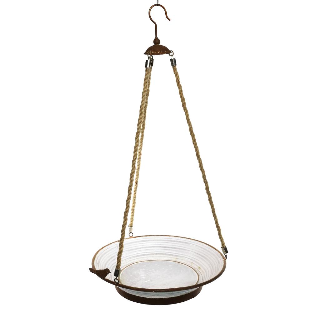 Alpine Corporation 31 In Tall Metal Tray Bird Feeder Ors646 The