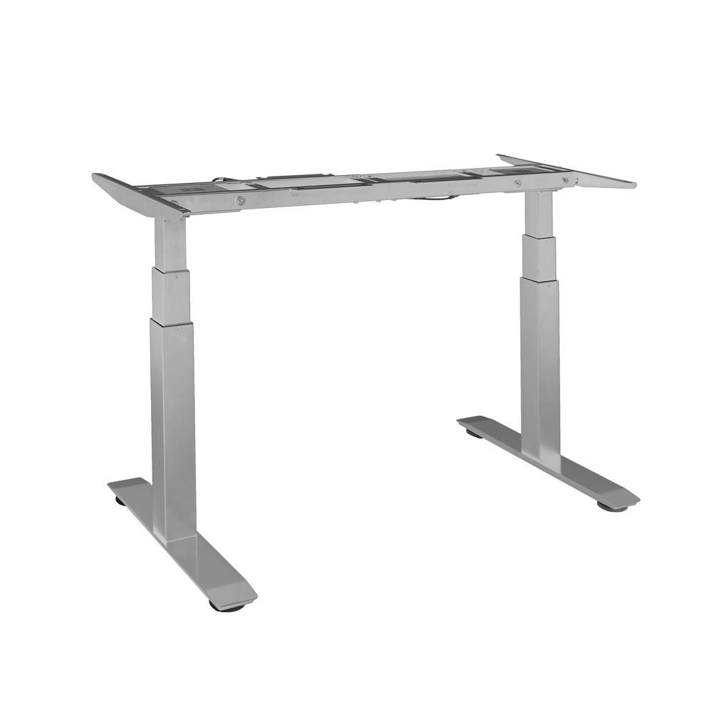 Seville Classics Airlift S3 Gray Electric Standing Desk Frame Max