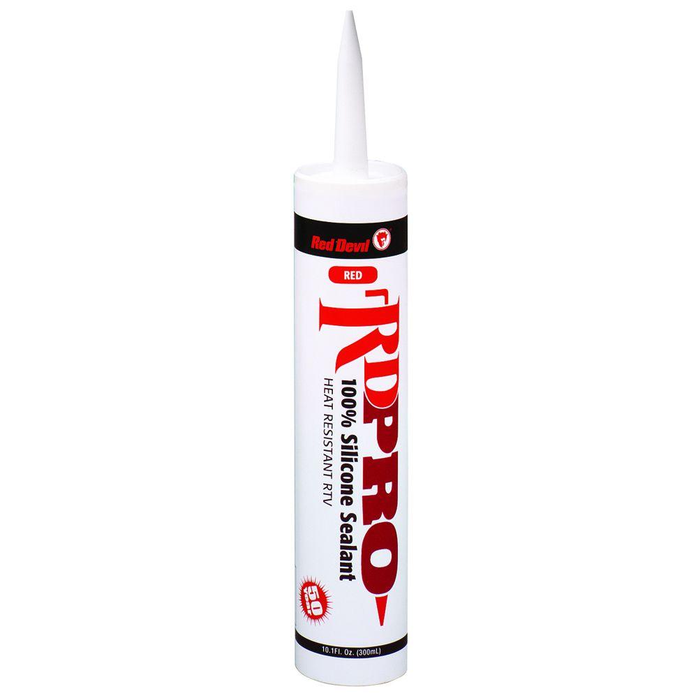 Red Devil 10 1 Oz Red Silicone Heat Resistant Caulk 0809oi The Home Depot