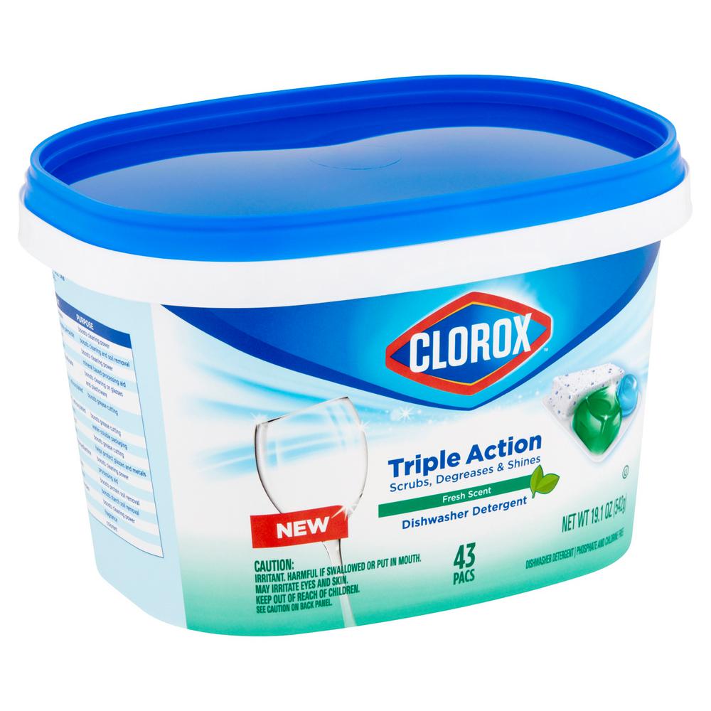 Clorox Triple Action Dishwasher Detergent (43Count)2942500008 The