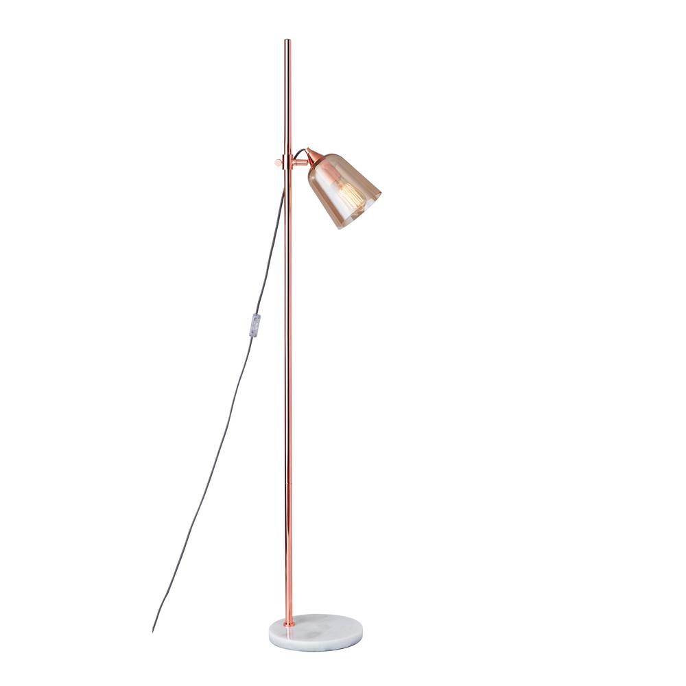 Adesso Marlon 61 75 In Copper Floor Lamp 3843 20 The Home Depot Adesso Marlon 61 75 In Copper Floor