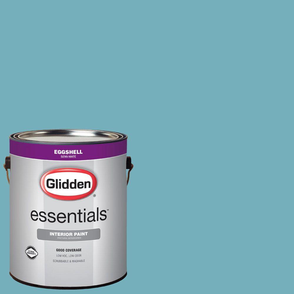 Glidden Essentials 1 Gal Hdgb34u Sailing Sea Blue Eggshell Glidden Essentials 1 Gal Hdgb34u Sailing Sea Blue Eggshell Interior Paint
