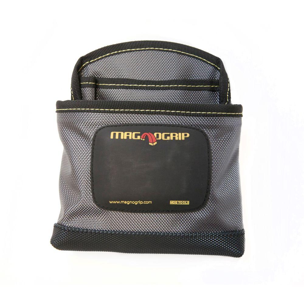 MagnoGrip 11 in. 10-Pocket Magnetic Tool Pouch with Belt, Platinum-002 ...