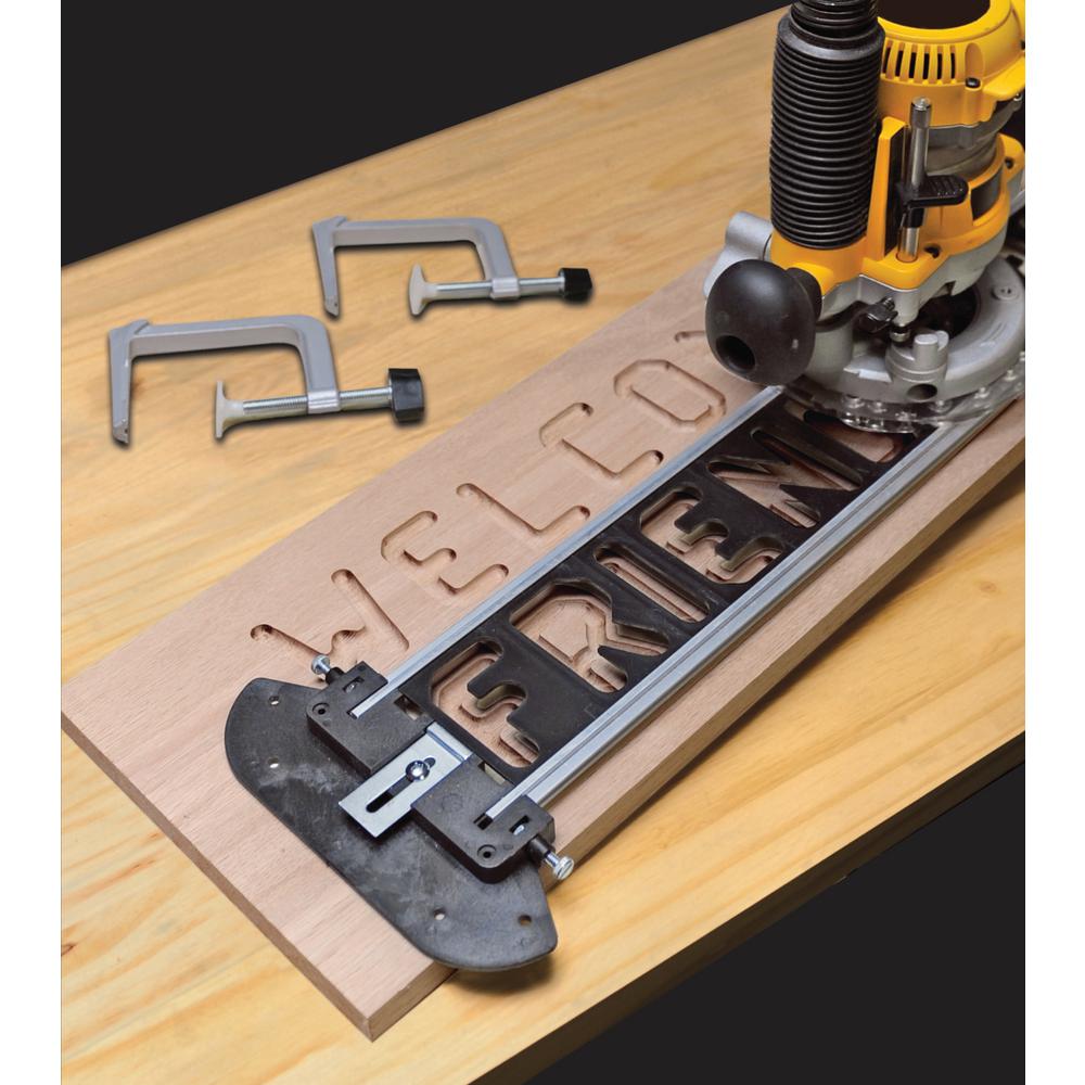milescraft router sign making jig templates kit template routers