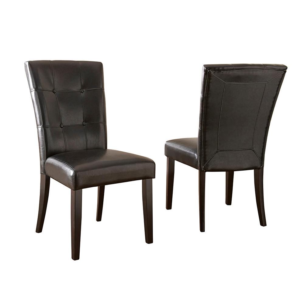 Monarch Black Parsons Chair Set Of 2 Monarch Black Parsons Chair Set Of 2