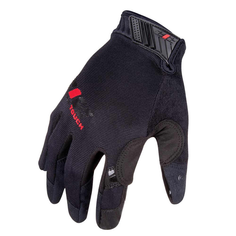 212 Performance Enhanced Grip Touchscreen Compatible Work Gloves, Black ...