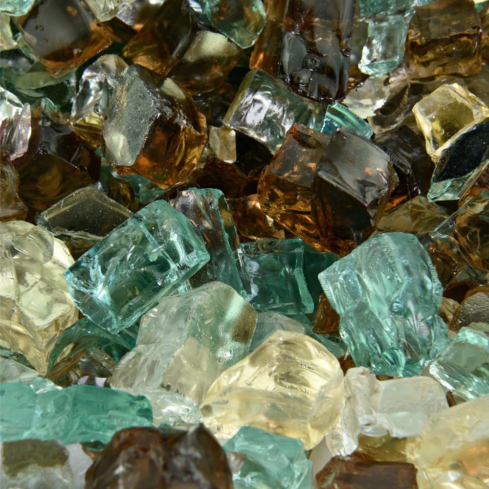 Fire Pit Essentials 10 Lbs Of Irish Roast 1 2 In Reflective Reflective Blended Fire Glass