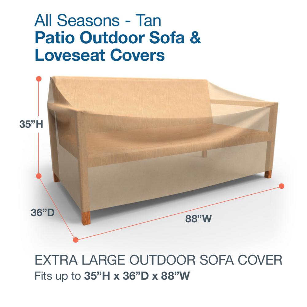 Budge All Seasons Extra Large Patio Sofa Covers P3w05sf1 The