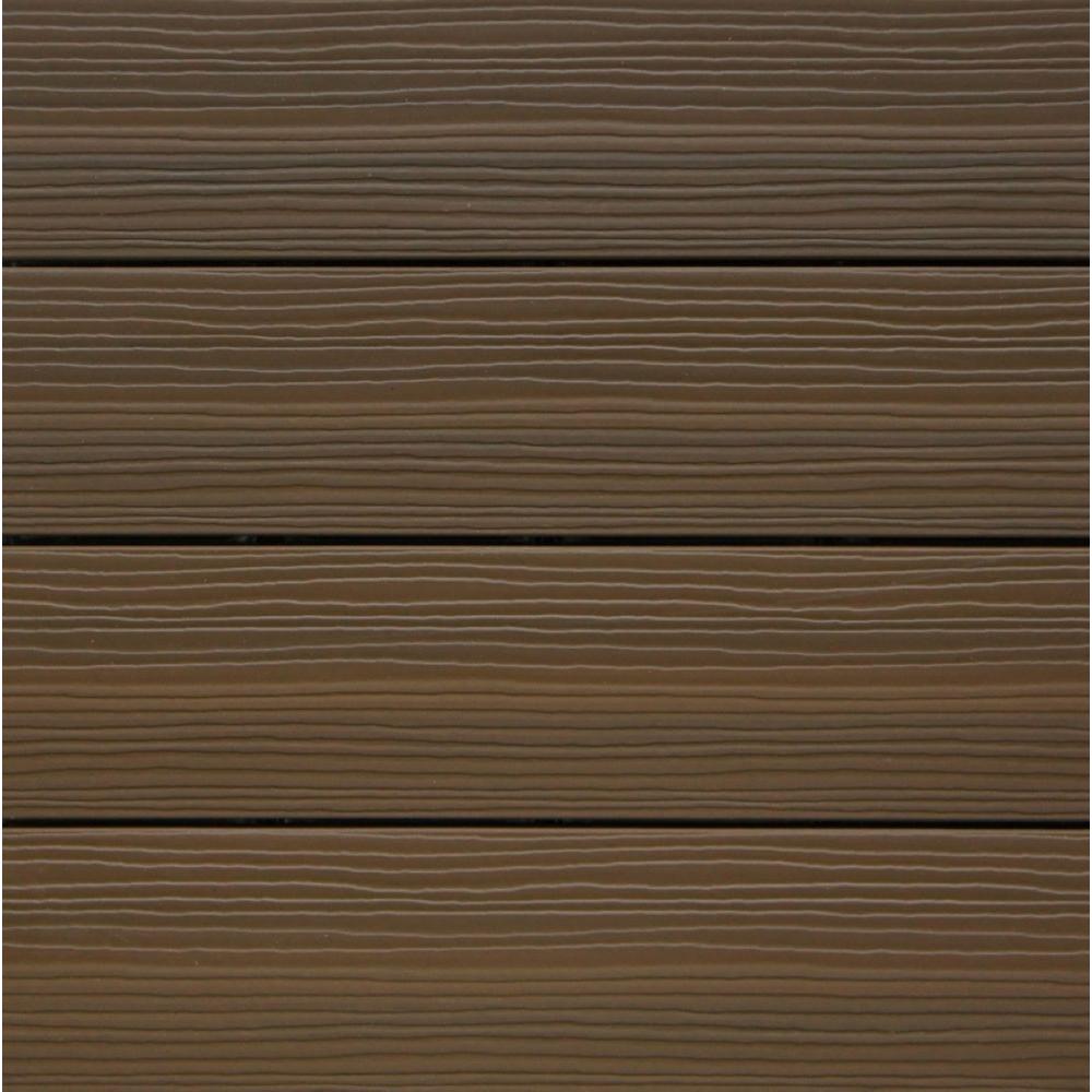 NewTechWood Composite Deck Tile Kit in Ipe Color (10 Tiles/Case