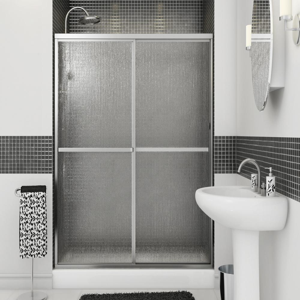 Aquatic Atwater 42 in. 47.5 in. x 68 in. Framed Sliding Shower Door