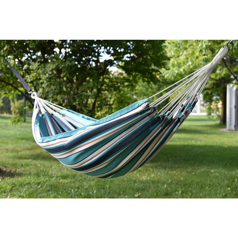 Vivere 13 ft. Brazilian Sunbrella Double Hammock without stand in Token