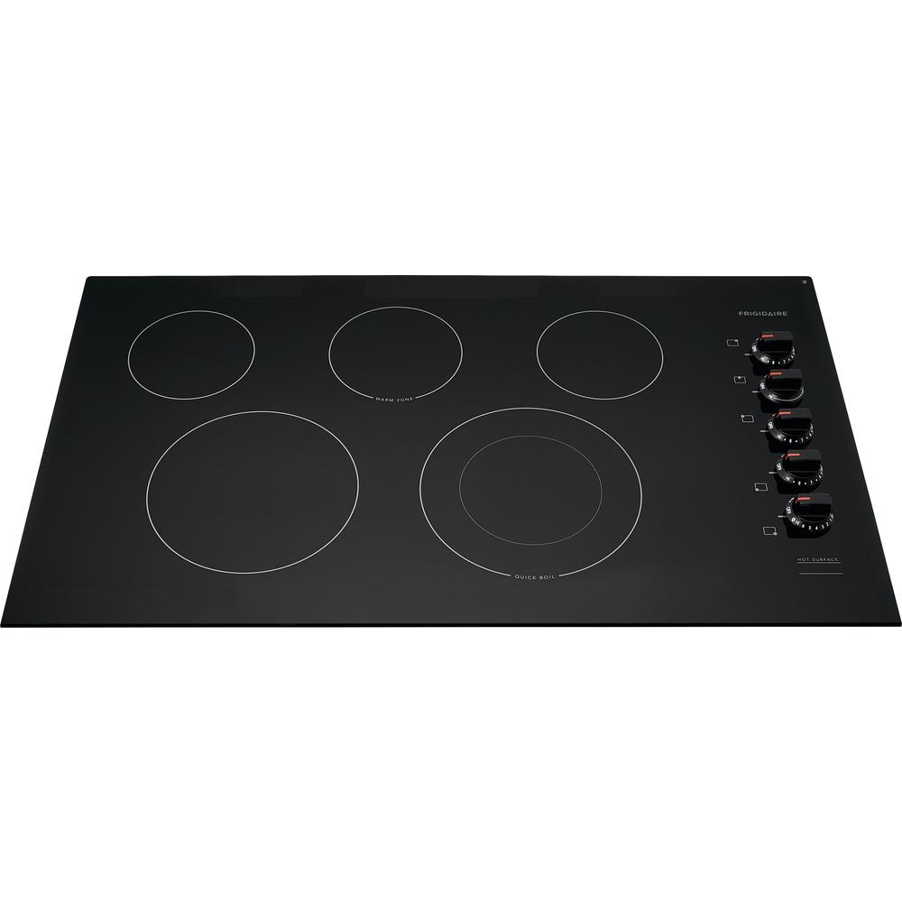 Frigidaire 36 In Radiant Electric Cooktop Black With 5 Radiant Electric Cooktop