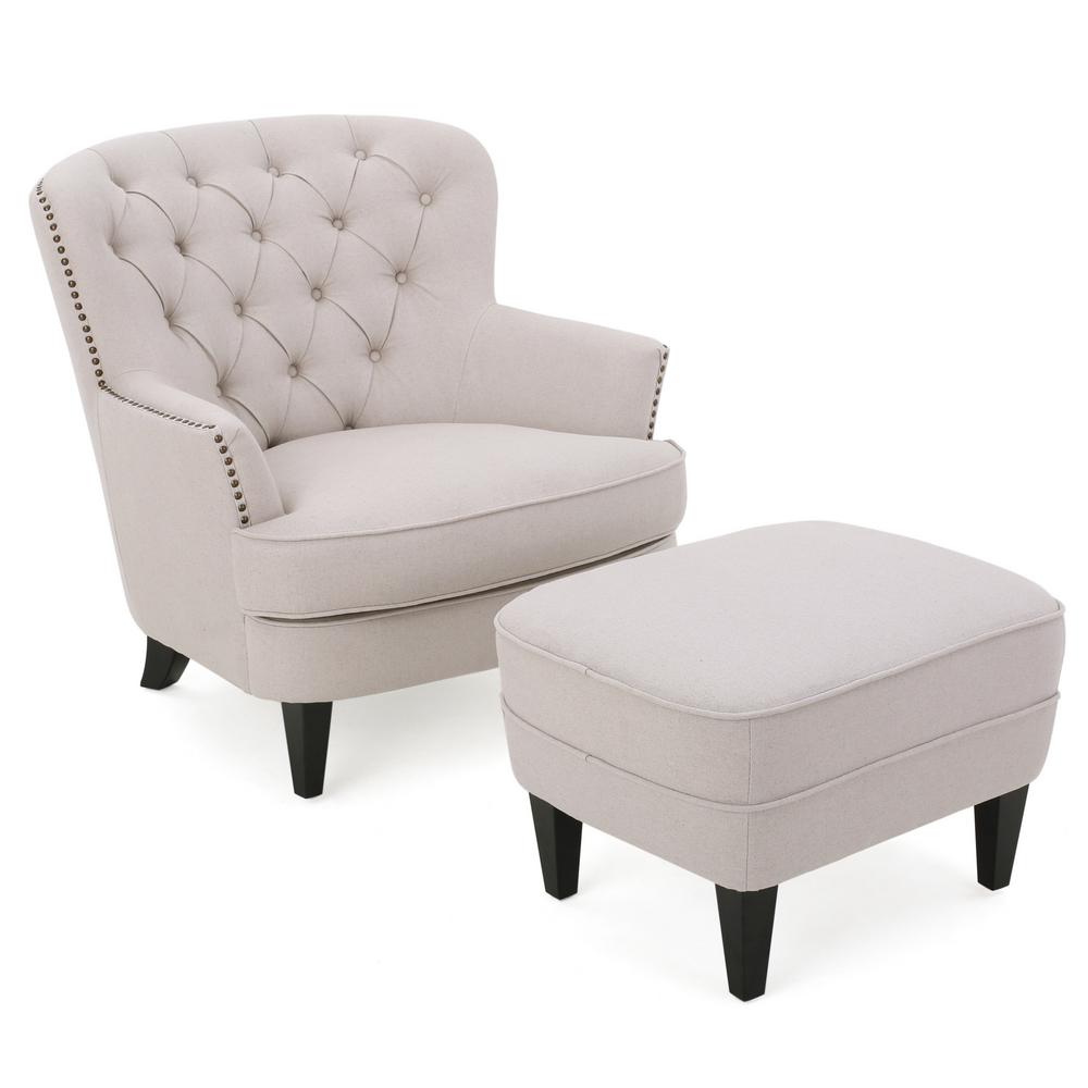 inexpensive chair and ottoman