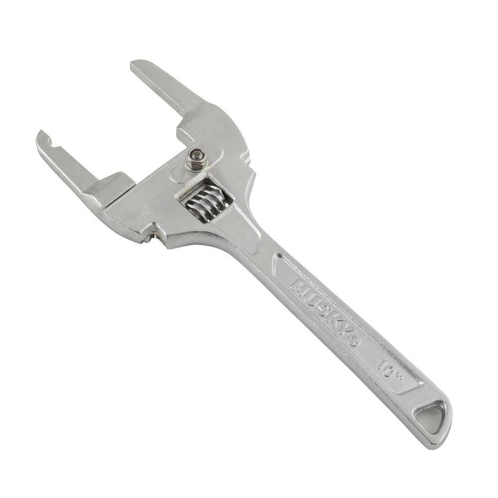 Husky Adjustable Plumbers Wrench 16pl0134 The Home Depot