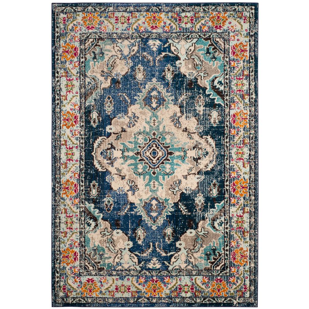 Safavieh Monaco Navy/Light Blue 5 ft. 1 in. x 7 ft. 7 in. Area Rug