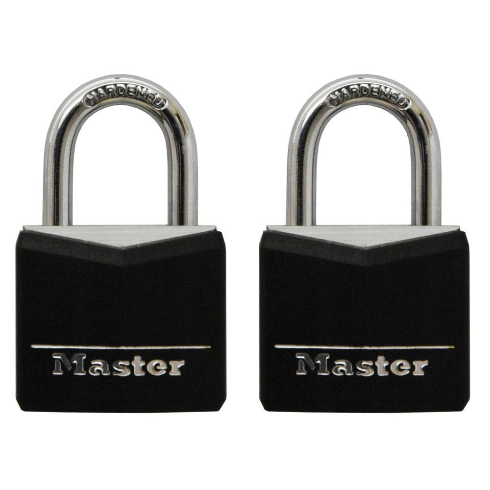 Master Lock 121T 3/4 in. Wide Covered Aluminum Keyed Padlock with 7/16