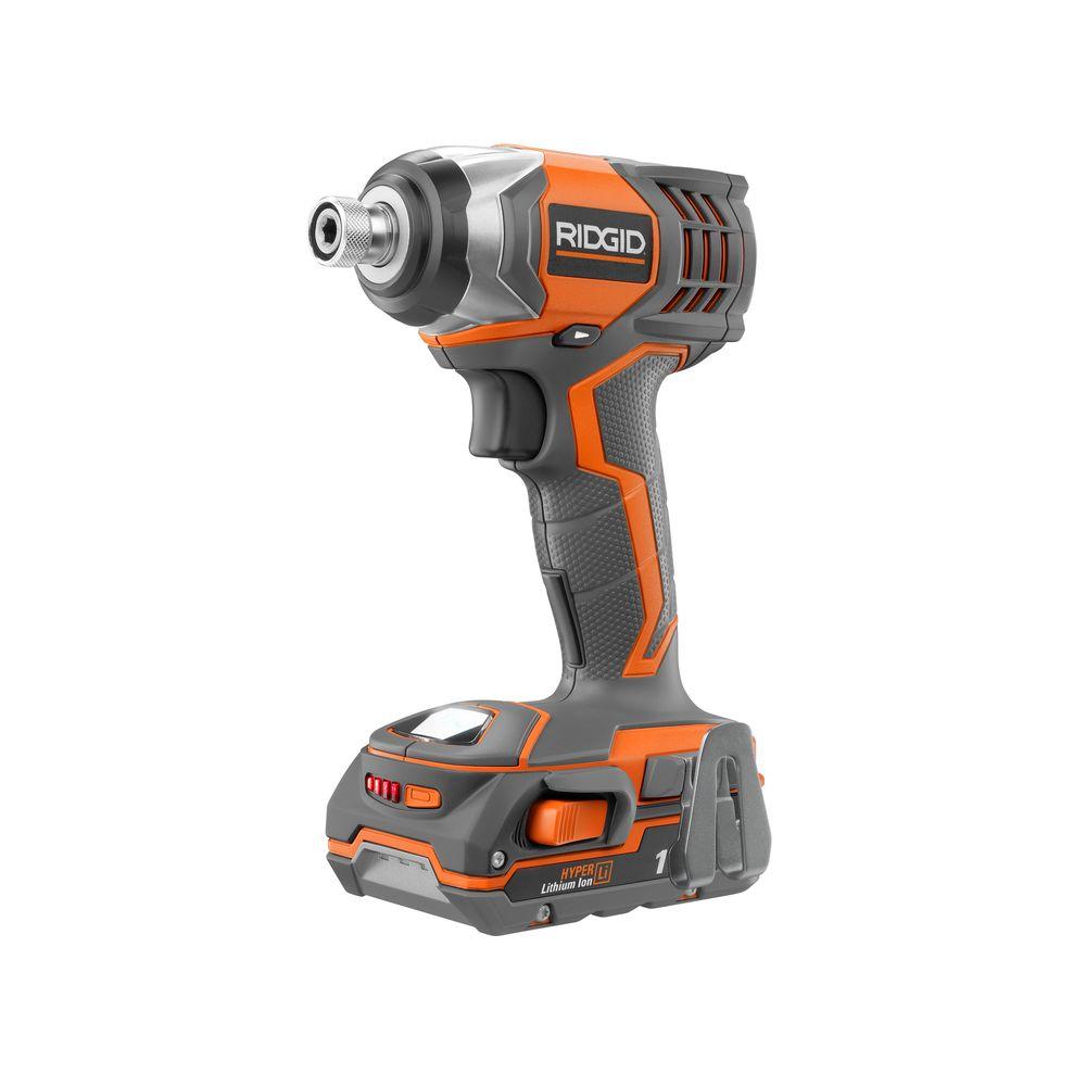 RIDGID X4 Reconditioned 18Volt LithiumIon 1/4 in. Cordless Impact