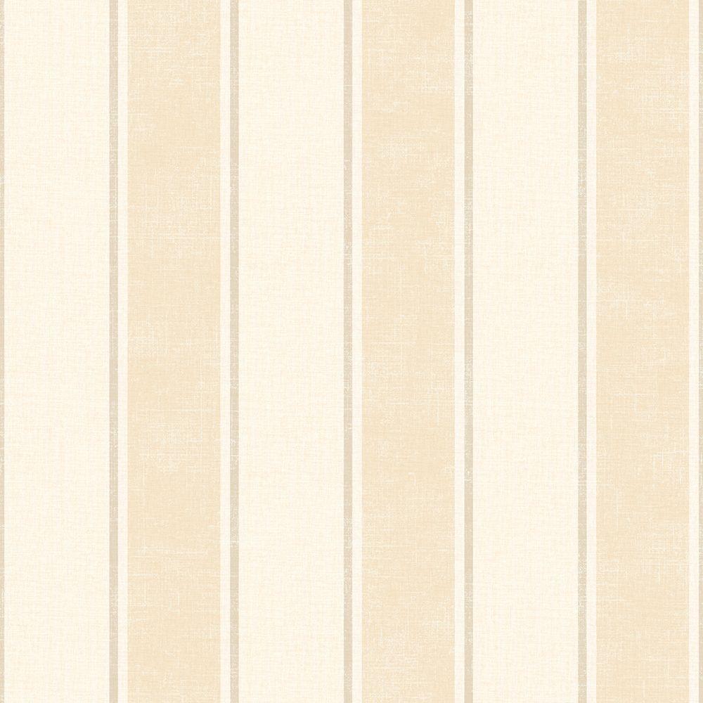 Chesapeake Turf Beige Stripe WallpaperDLR47274 The Home Depot