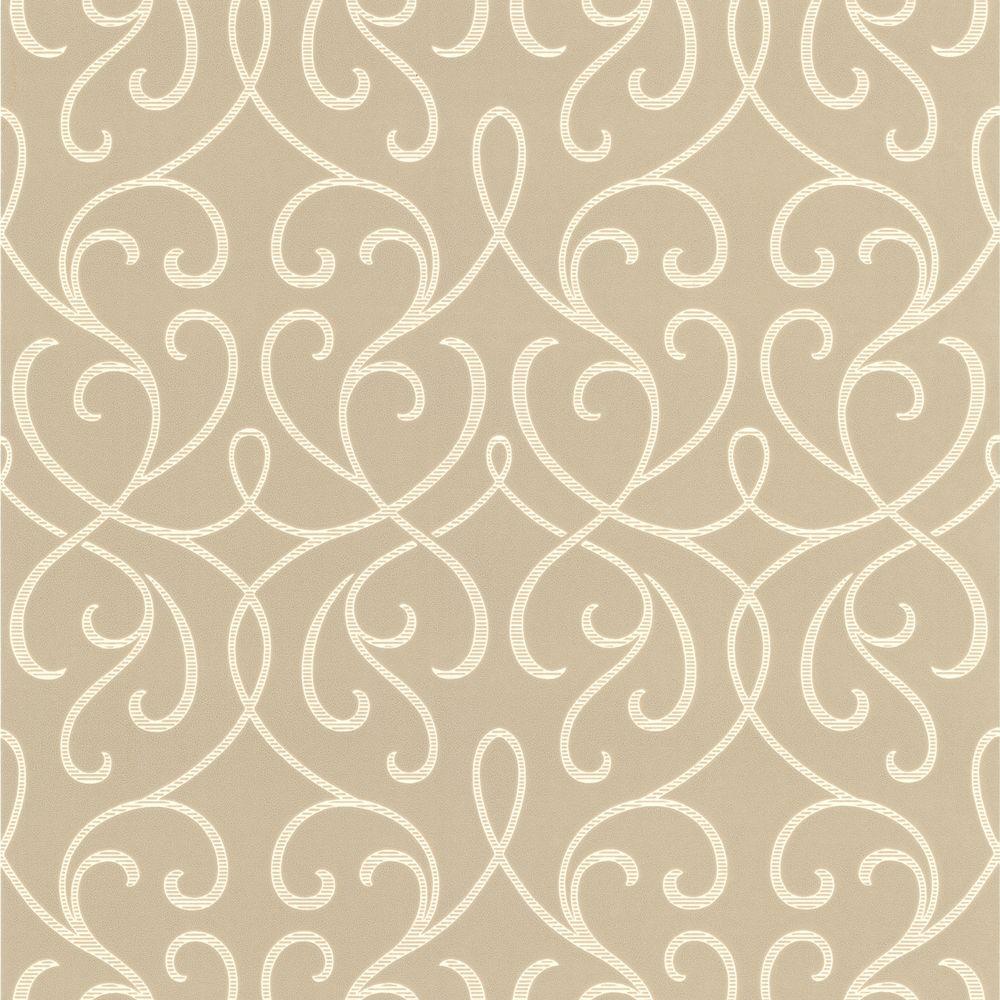 UPC 091212015593 product image for Brewster Wallcovering Alouette Taupe Mod Swirl Paper Strippable Roll Wallpaper ( | upcitemdb.com