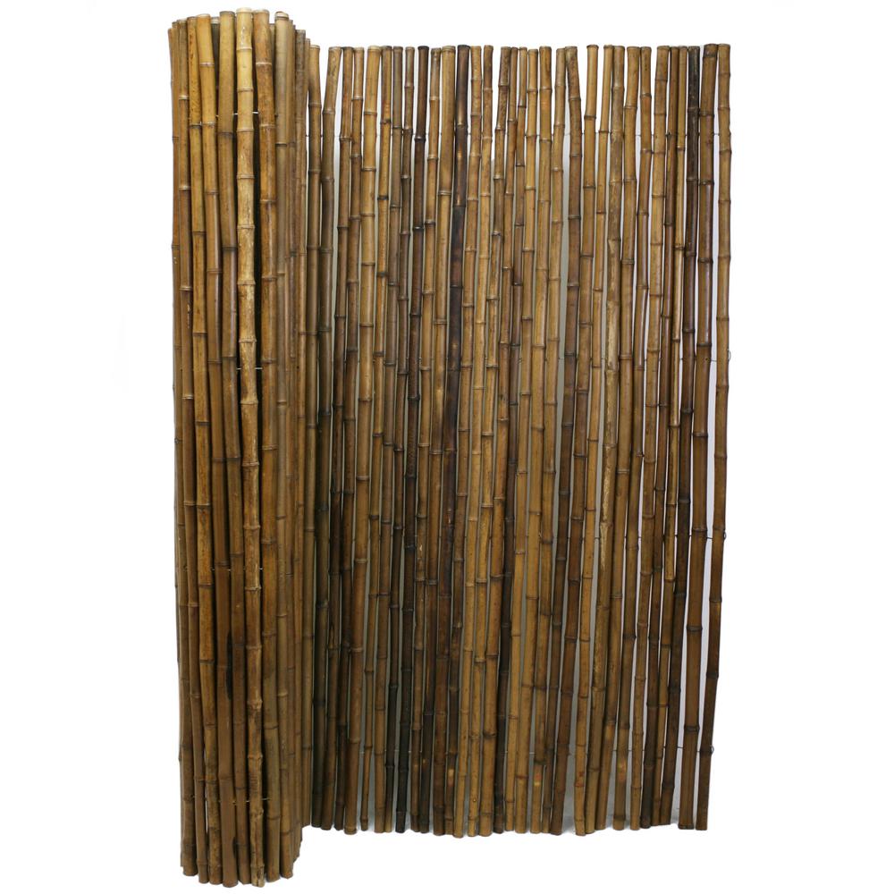 Backyard X Scapes 6 Ft H X 8 Ft W X 1 In D Carbonized Bamboo