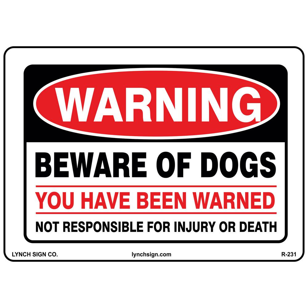 warning beware of dog