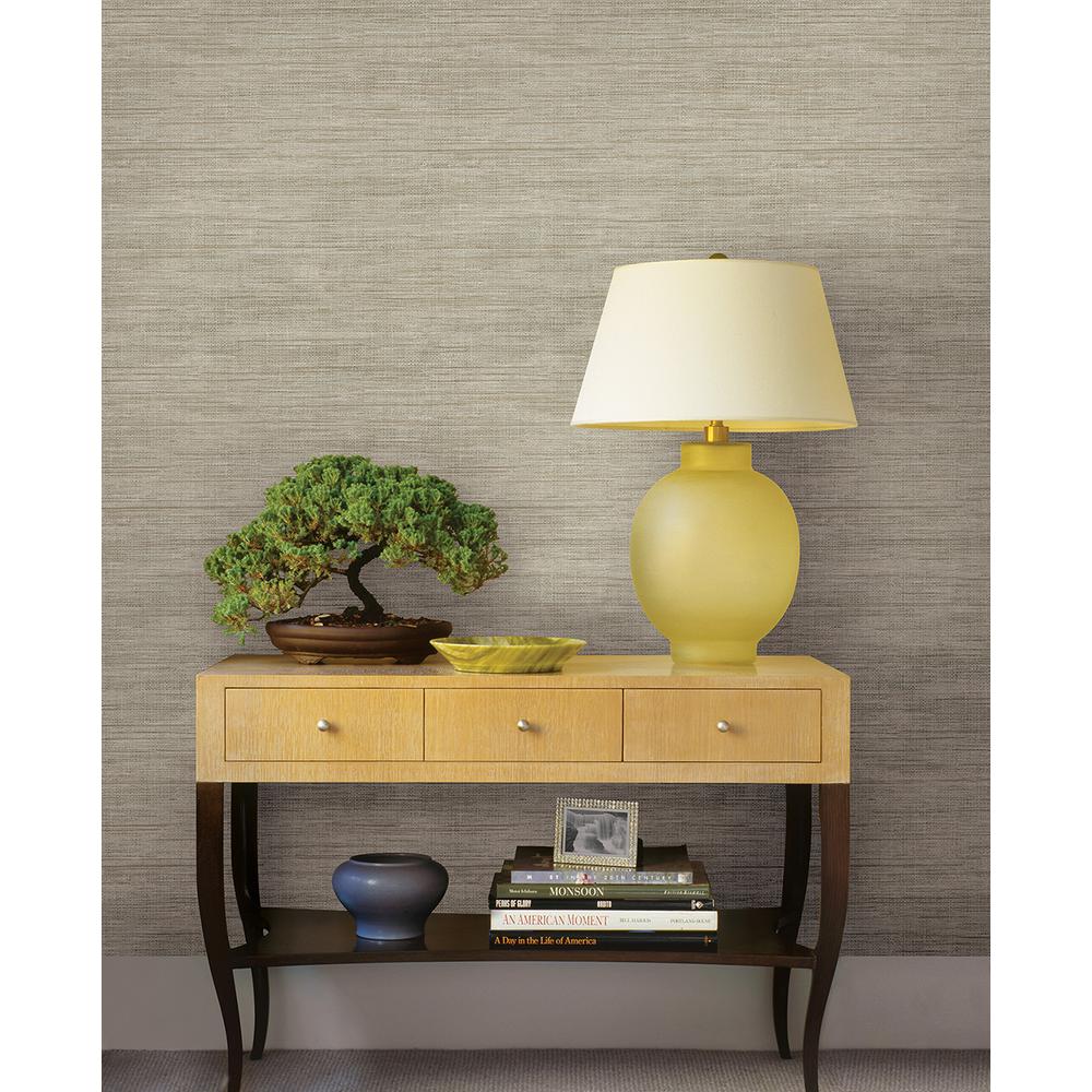 Brewster Woven Beige Faux Grasscloth WallpaperFD23284 The Home Depot