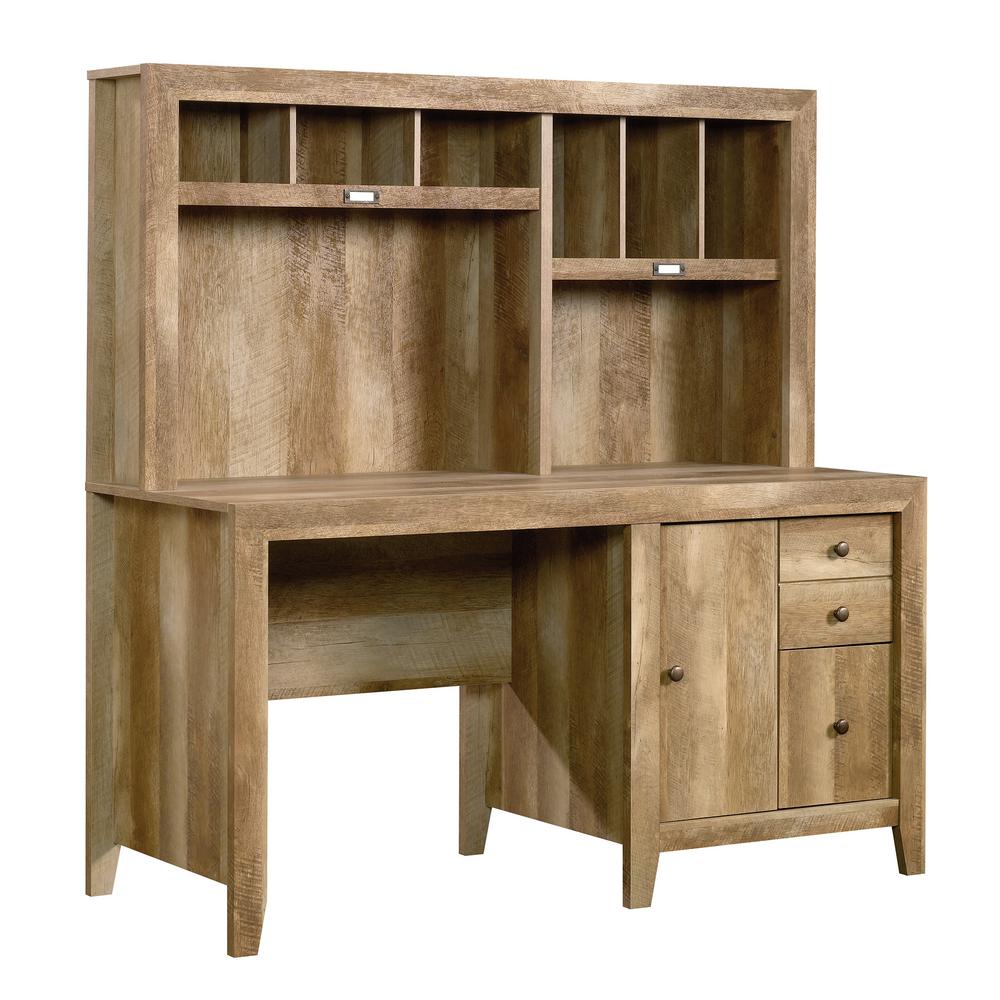 Sauder Dakota Pass Craftsman Oak Desk With Hutch 420410 The Home