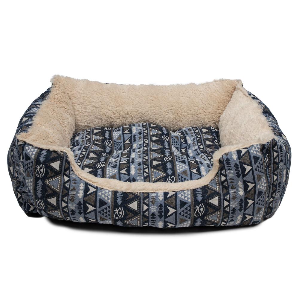 Wagz N Whiskers Otto Large Blue Square Pet Bed Otto 14941d 12