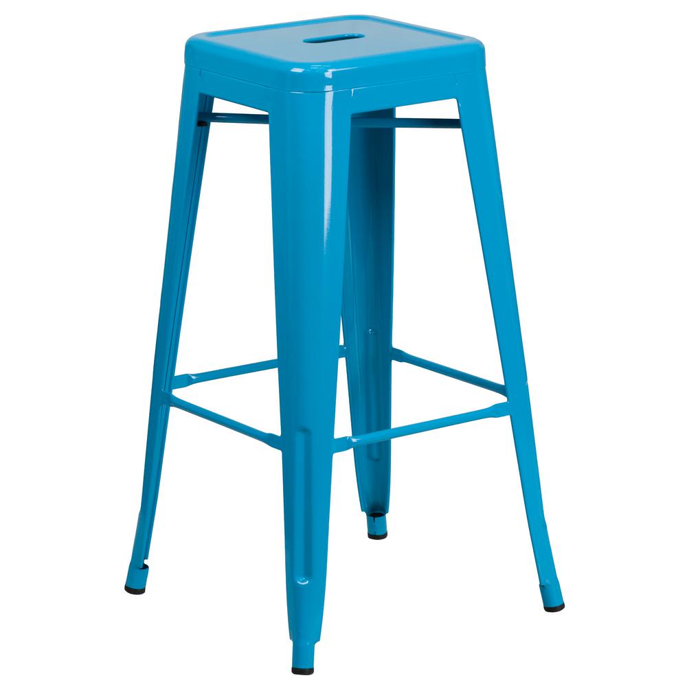 Home Decorators Collection Garden 30 in. Brushed Aluminum Bar Stool