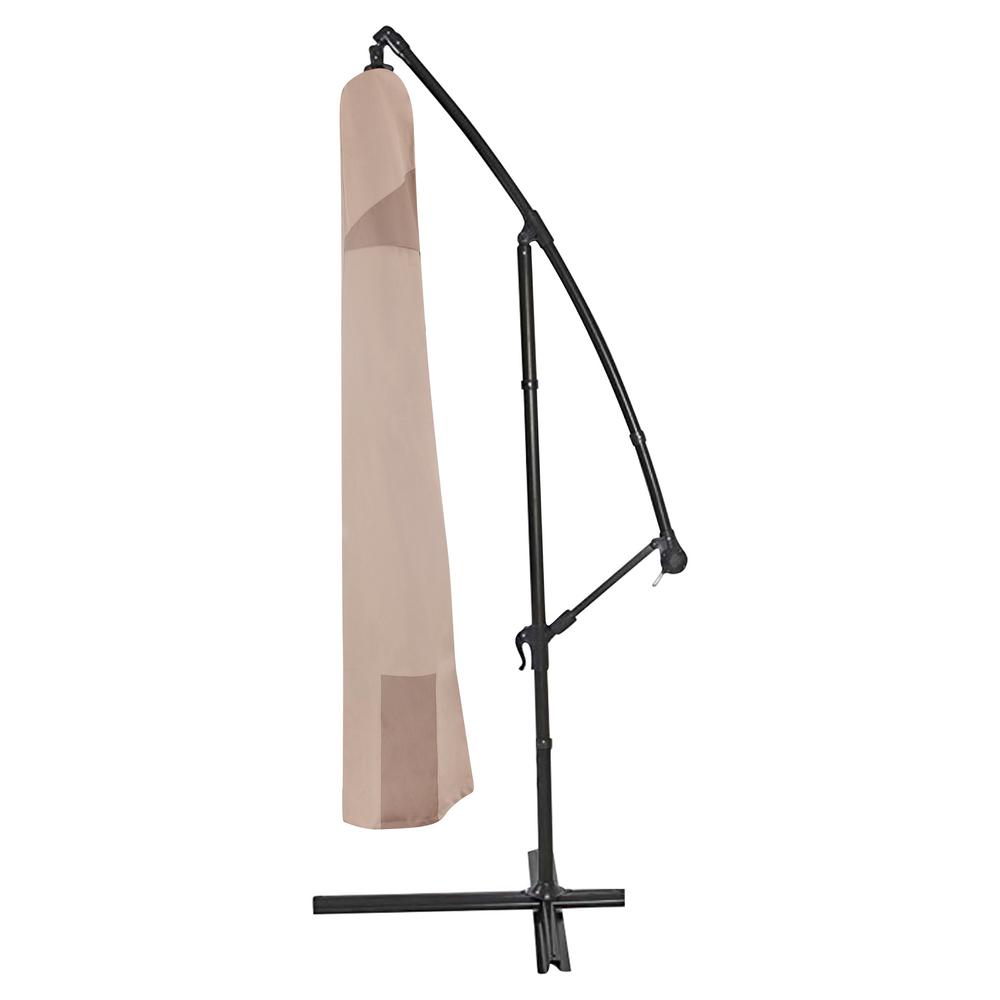 MODERN LEISURE Monterey Water Resistant Outdoor Patio Offset Umbrella